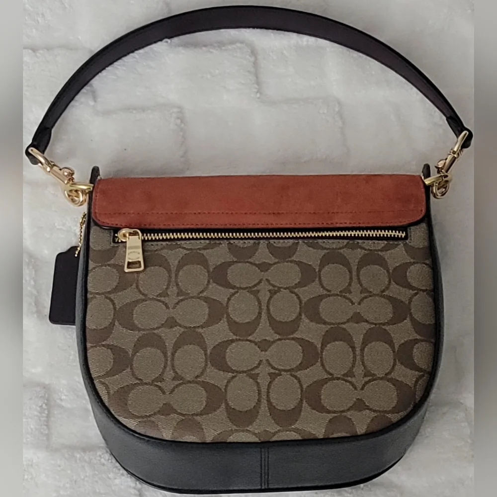 Coach Kleo Shoulder Bag 23 In Signature Canvas *L2198-C5692* BNWOT - Picture 4 of 12